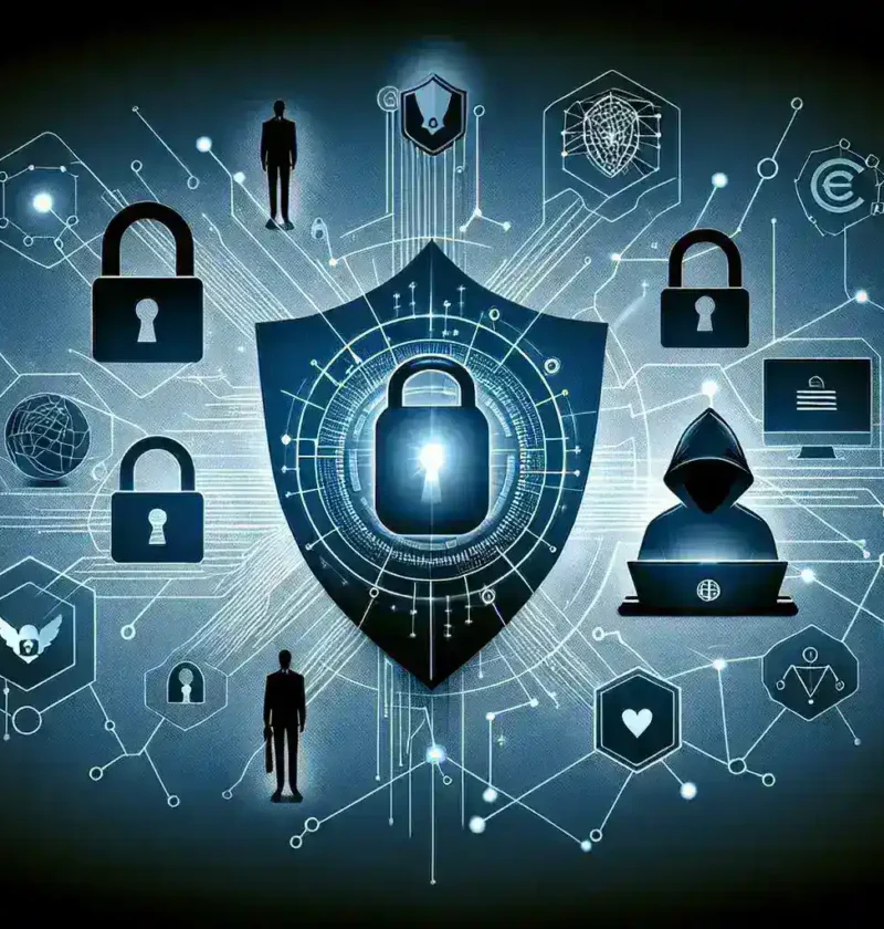 "Ethical hacker analyzing cybersecurity vulnerabilities on a laptop, symbolizing the importance of ethical hacking in safeguarding financial transactions from cyber threats."