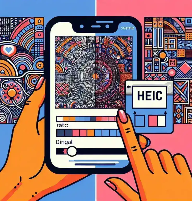 "Step-by-step guide on converting HEIC images to JPG on iPhone, featuring conversion tools and tips for optimizing image formats."