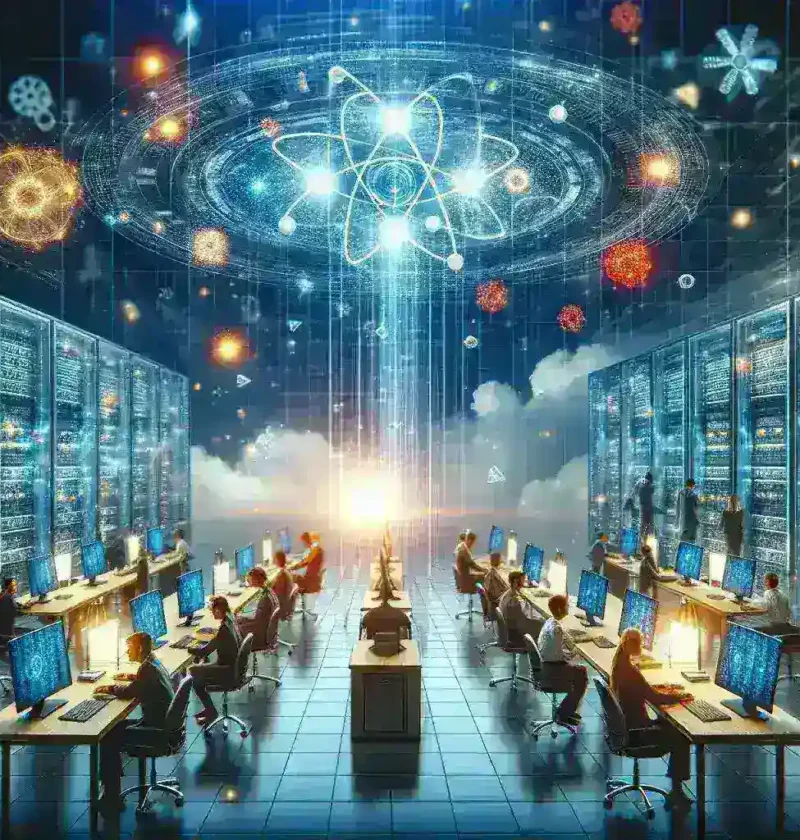 "An illustration depicting Microsoft's Quantum-Resistant Encryption technology being integrated into Microsoft 365 for enhanced enterprise communications security."