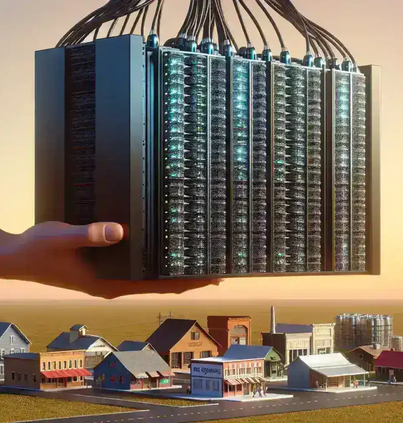 "Image of NVIDIA's new supercomputer rental service interface showcasing advanced computing options designed for small U.S. businesses, highlighting accessibility and innovation."